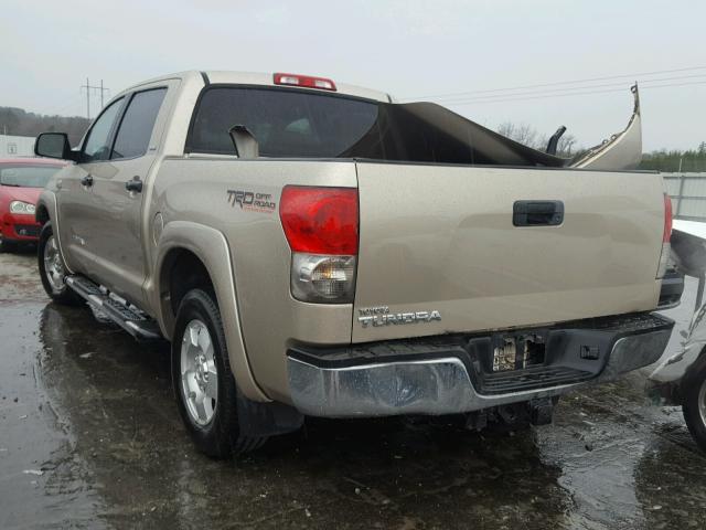 5TFEV54118X041179 - 2008 TOYOTA TUNDRA CRE GOLD photo 3