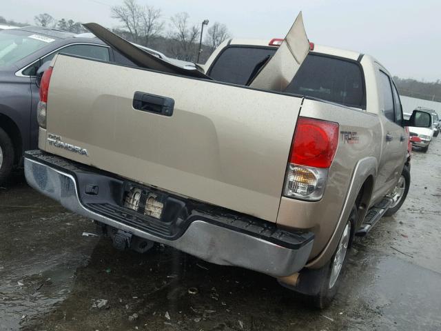 5TFEV54118X041179 - 2008 TOYOTA TUNDRA CRE GOLD photo 4