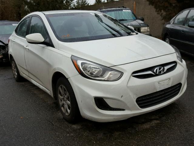 KMHCT4AE2CU255327 - 2012 HYUNDAI ACCENT GLS WHITE photo 1