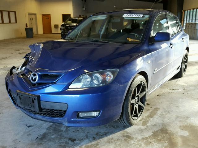 JM1BK343471683415 - 2007 MAZDA 3 HATCHBAC BLUE photo 2