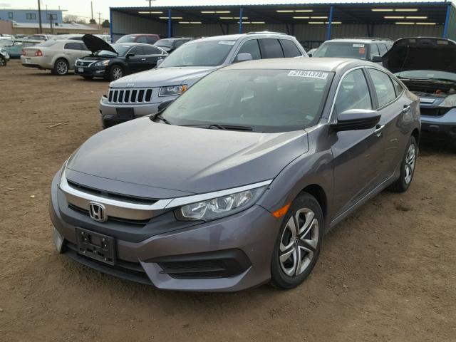 19XFC2F50GE047322 - 2016 HONDA CIVIC LX GRAY photo 2