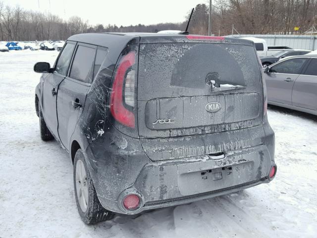 KNDJN2A20E7001858 - 2014 KIA SOUL BLACK photo 3