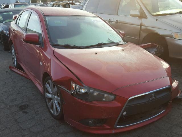 JA32U8FW3DU015502 - 2013 MITSUBISHI LANCER GT RED photo 1