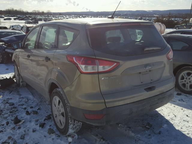 1FMCU0F71EUA42632 - 2014 FORD ESCAPE S BEIGE photo 3