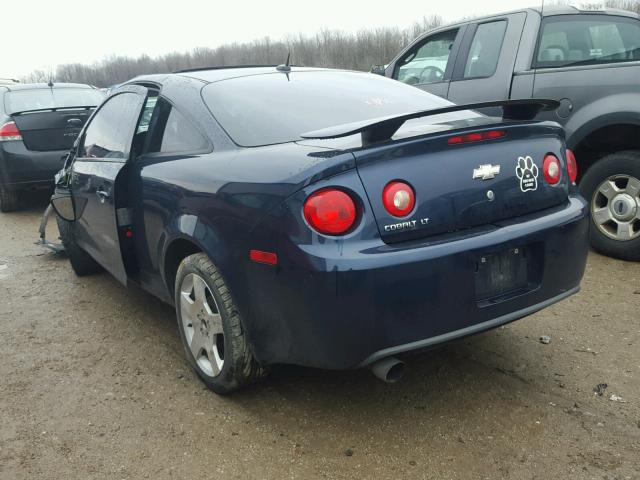 1G1AT18H997218060 - 2009 CHEVROLET COBALT LT BLUE photo 3