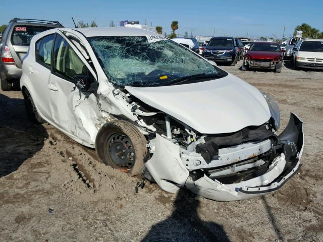 JTDKDTB34D1553580 - 2013 TOYOTA PRIUS C WHITE photo 1