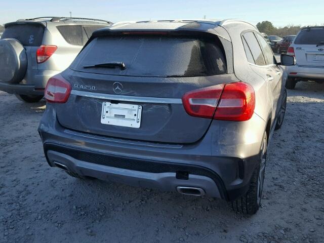 WDCTG4EB9GJ249356 - 2016 MERCEDES-BENZ GLA 250 GRAY photo 4