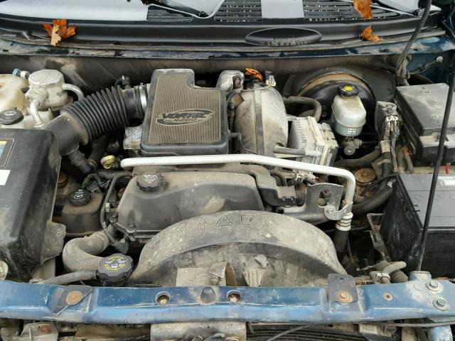 1GNDT13S742243995 - 2004 CHEVROLET TRAILBLAZE BLUE photo 7