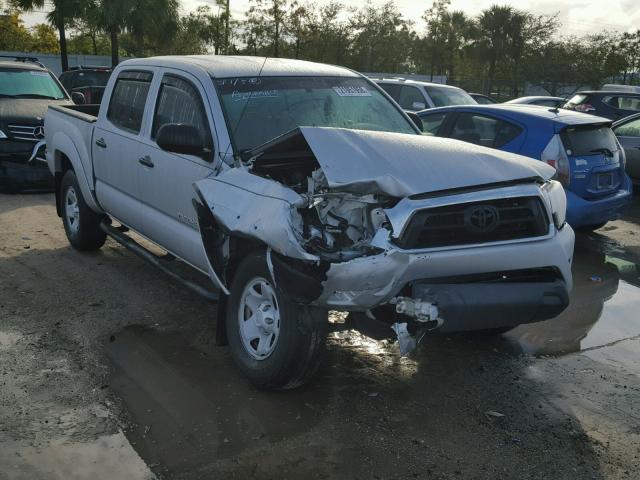 5TFJU4GN5DX042744 - 2013 TOYOTA TACOMA DOU SILVER photo 1