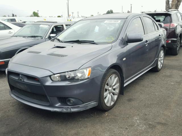 JA3AV66V29U039964 - 2009 MITSUBISHI LANCER RAL GRAY photo 2