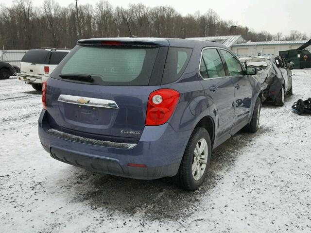 2GNALBEK9D6160402 - 2013 CHEVROLET EQUINOX LS BLUE photo 4