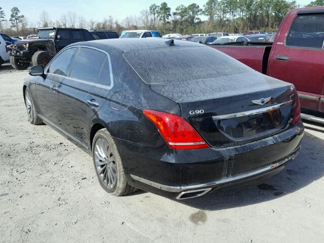 KMHG54JHXHU033261 - 2017 GENESIS G90 ULTIMA BLACK photo 3