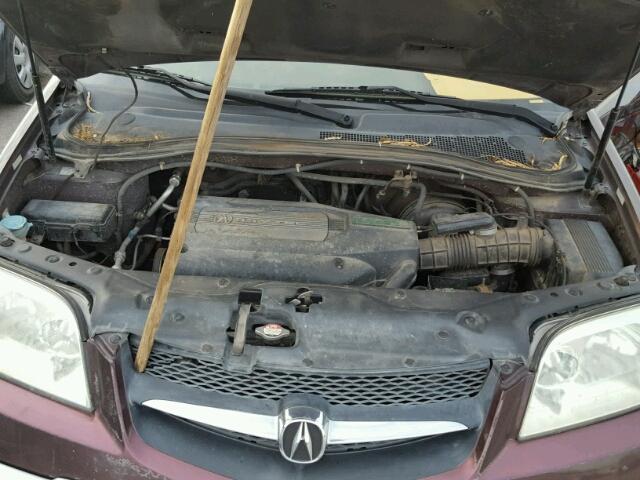 2HNYD18661H510799 - 2001 ACURA MDX TOURIN MAROON photo 7