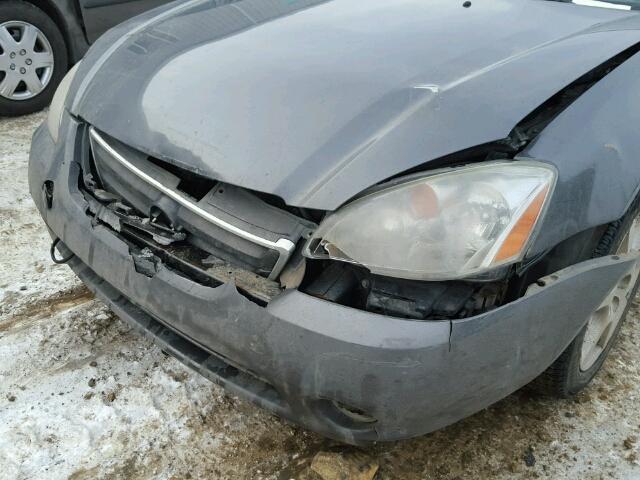 1N4BL11E24C154493 - 2004 NISSAN ALTIMA SE GRAY photo 9