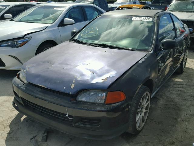 1HGEJ2226RL028587 - 1994 HONDA CIVIC DX BLACK photo 2