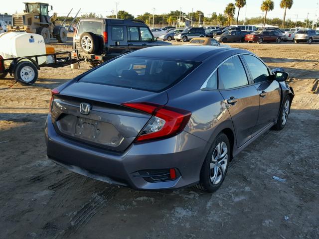 19XFC2F56HE020935 - 2017 HONDA CIVIC LX GRAY photo 4