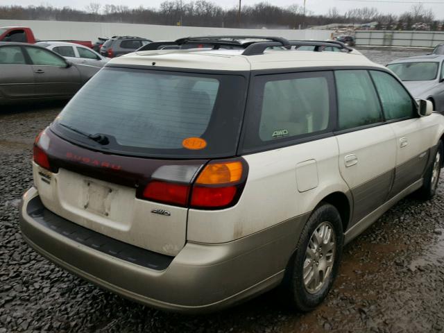 4S3BH686X47623507 - 2004 SUBARU LEGACY OUT TAN photo 4