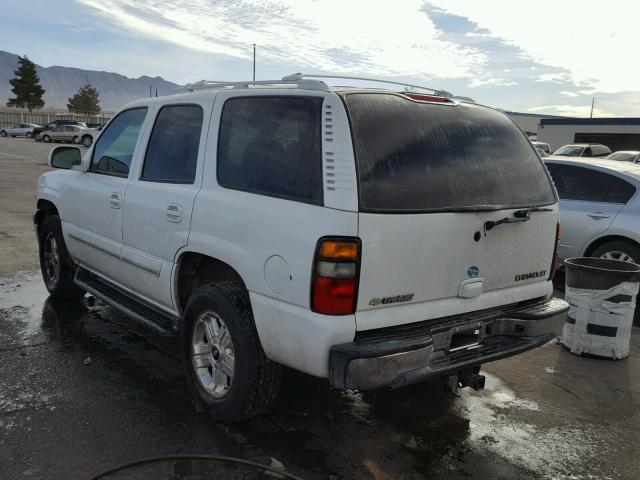 1GNEC13V15J234828 - 2005 CHEVROLET TAHOE C150 WHITE photo 3