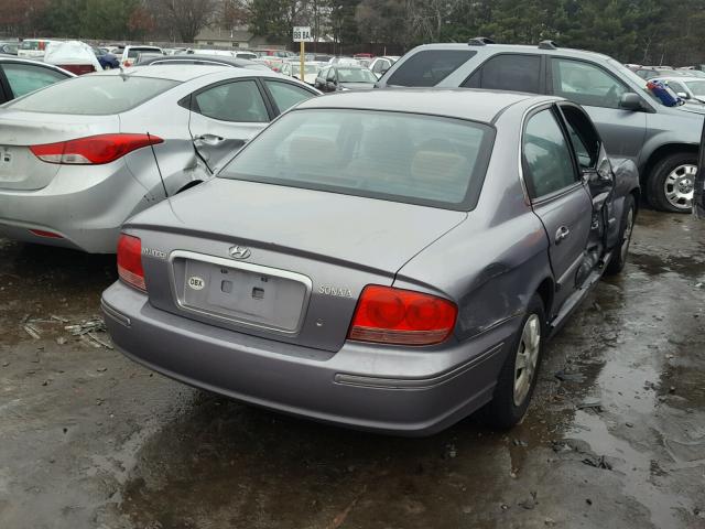 KMHWF25S85A176290 - 2005 HYUNDAI SONATA GL SILVER photo 4