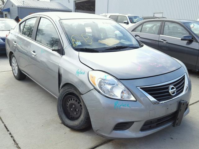 3N1CN7AP6DL857437 - 2013 NISSAN VERSA S SILVER photo 1