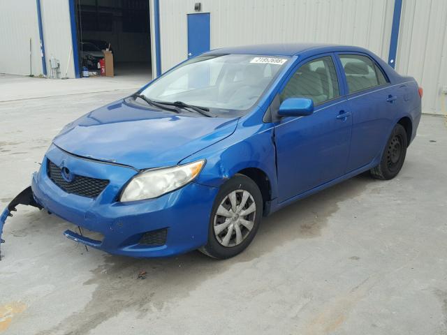 1NXBU4EE9AZ256099 - 2010 TOYOTA COROLLA BA BLUE photo 2