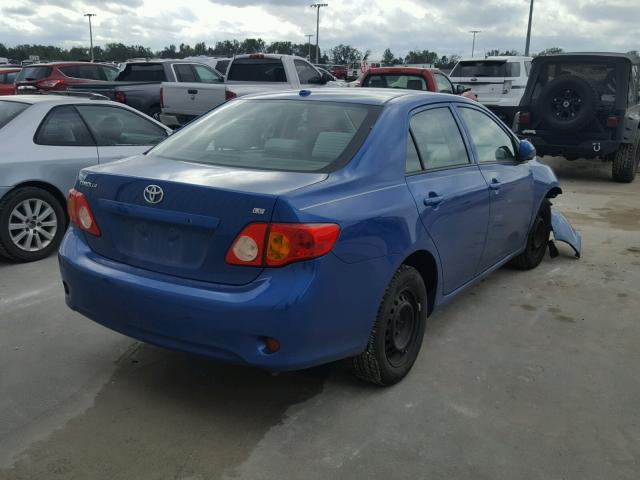 1NXBU4EE9AZ256099 - 2010 TOYOTA COROLLA BA BLUE photo 4