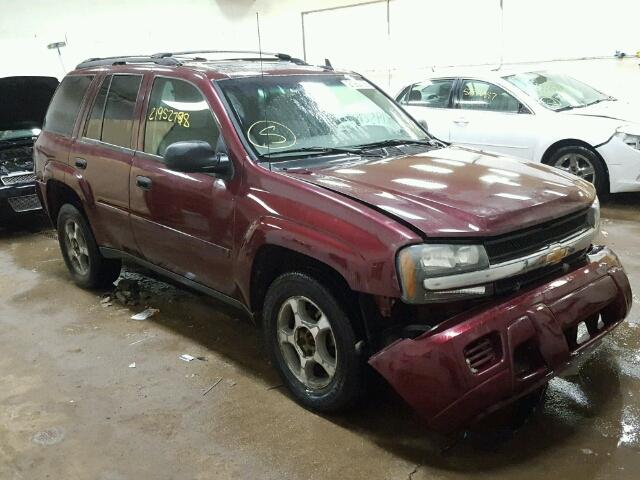 1GNDT13S072164270 - 2007 CHEVROLET TRAILBLAZE MAROON photo 1