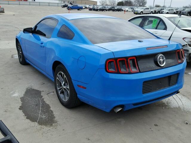 1ZVBP8AM2D5250110 - 2013 FORD MUSTANG BLUE photo 3