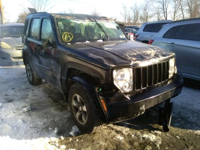 1J8GN28K08W250924 - 2008 JEEP LIBERTY SP BLACK photo 1