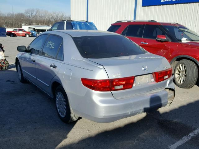 1HGCM56105A184437 - 2005 HONDA ACCORD DX SILVER photo 3