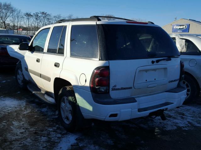 1GNDT13SX32160673 - 2003 CHEVROLET TRAILBLAZE WHITE photo 3