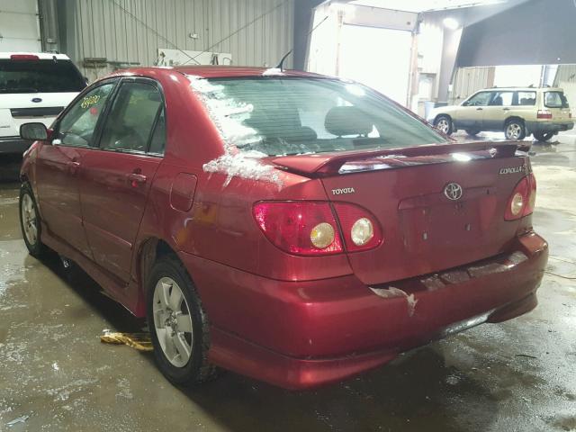 2T1BR32E96C591257 - 2006 TOYOTA COROLLA CE RED photo 3