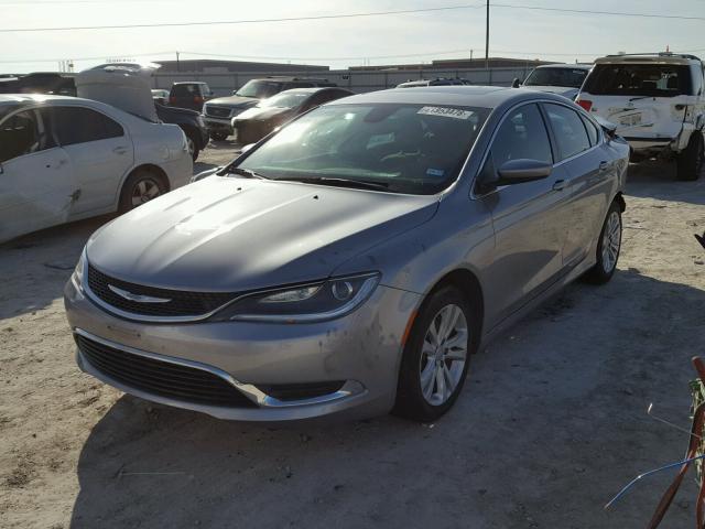 1C3CCCAB2FN707672 - 2015 CHRYSLER 200 LIMITE GRAY photo 2