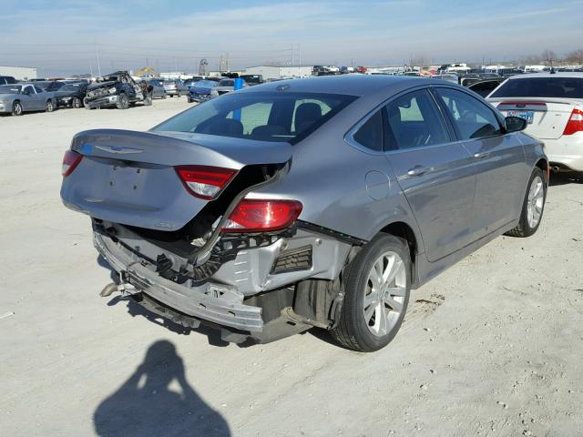 1C3CCCAB2FN707672 - 2015 CHRYSLER 200 LIMITE GRAY photo 4