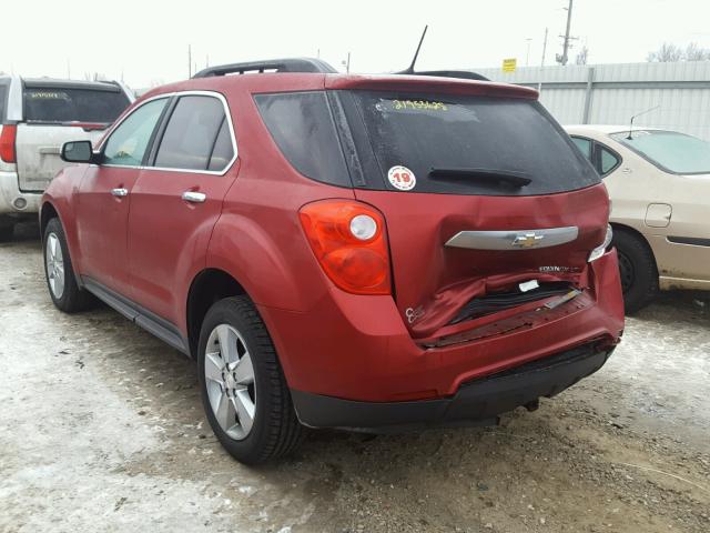 2GNALDEK0D6353873 - 2013 CHEVROLET EQUINOX LT RED photo 3