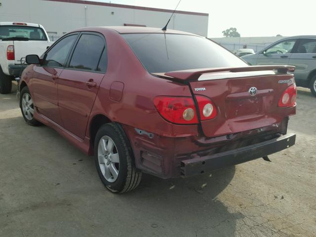 2T1BR32E97C725024 - 2007 TOYOTA COROLLA CE BURGUNDY photo 3