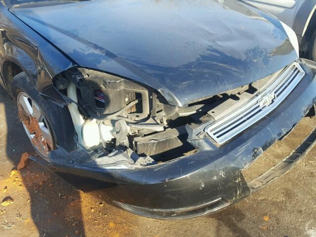 2G1WT58K281213447 - 2008 CHEVROLET IMPALA LT BLACK photo 9