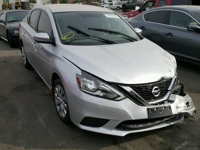 3N1AB7AP8GL654781 - 2016 NISSAN SENTRA S SILVER photo 1