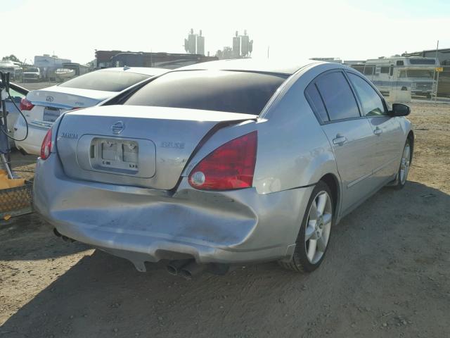 1N4BA41E06C844351 - 2006 NISSAN MAXIMA SE SILVER photo 4