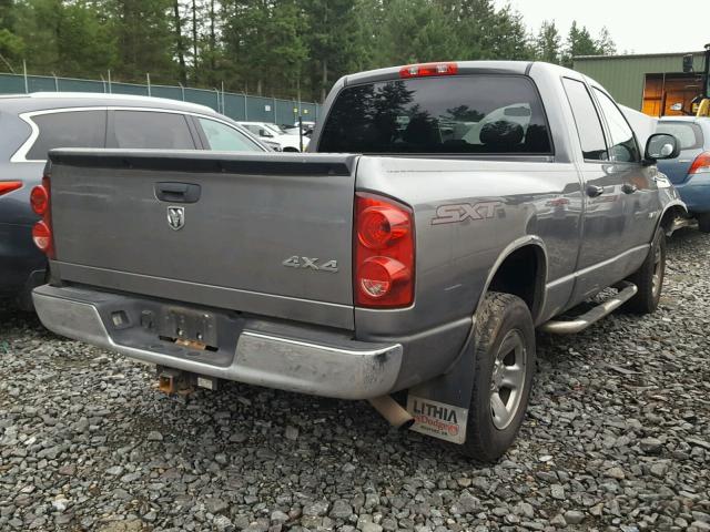 1D7HU18NX8J194254 - 2008 DODGE RAM 1500 S GRAY photo 4