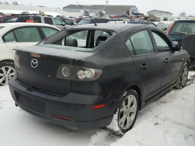 JM1BK323771641694 - 2007 MAZDA 3 S BLACK photo 4