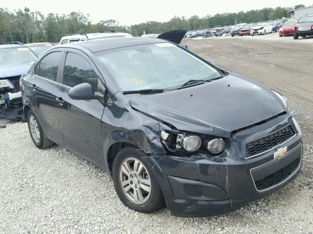 1G1JC5SH4D4111329 - 2013 CHEVROLET SONIC LT BLACK photo 1