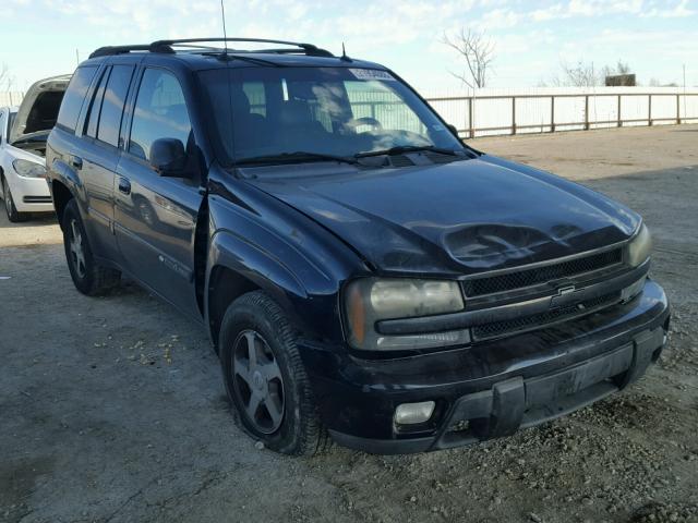 1GNDS13S042252072 - 2004 CHEVROLET TRAILBLAZE BLACK photo 1