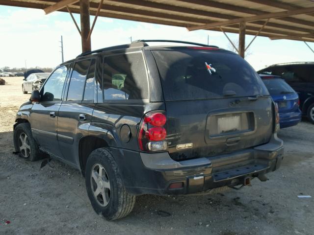 1GNDS13S042252072 - 2004 CHEVROLET TRAILBLAZE BLACK photo 3