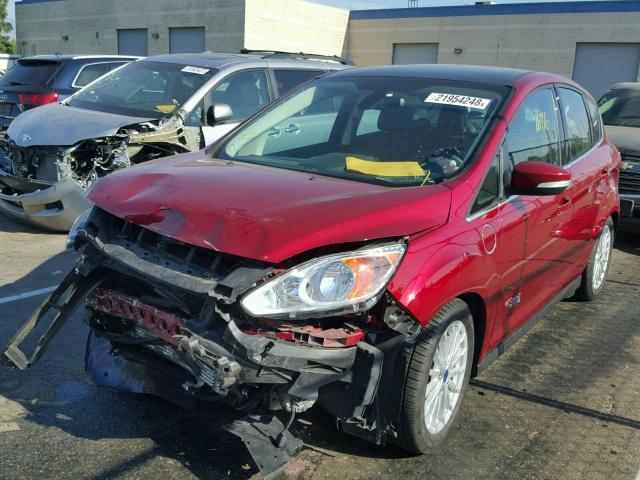 1FADP5CU9GL110665 - 2016 FORD C-MAX PREM RED photo 2