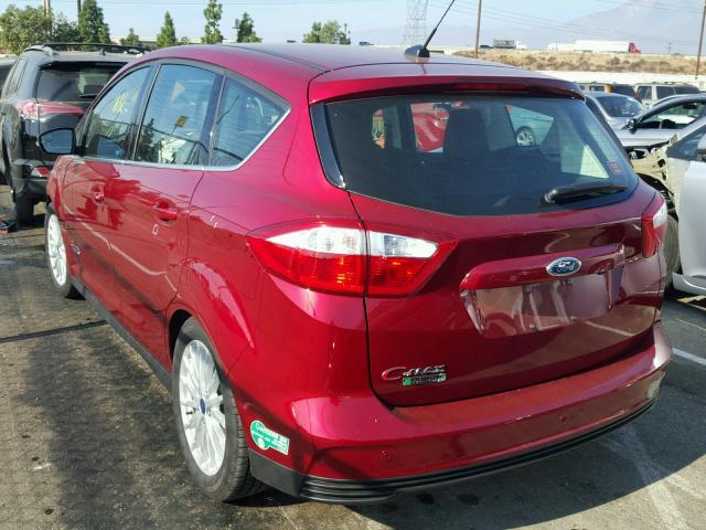 1FADP5CU9GL110665 - 2016 FORD C-MAX PREM RED photo 3