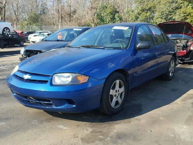 1G1JF52F947308002 - 2004 CHEVROLET CAVALIER L BLUE photo 2