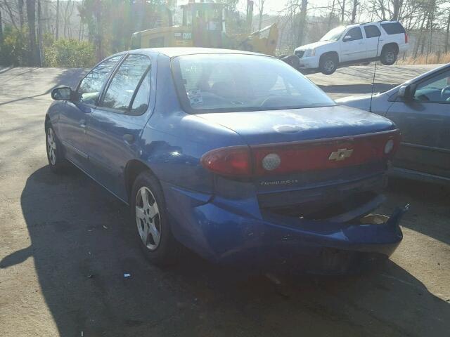 1G1JF52F947308002 - 2004 CHEVROLET CAVALIER L BLUE photo 3