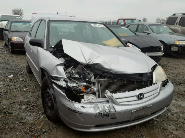 JHMES16582S004411 - 2002 HONDA CIVIC LX SILVER photo 1