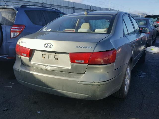 5NPET46C59H483362 - 2009 HYUNDAI SONATA GLS GREEN photo 4